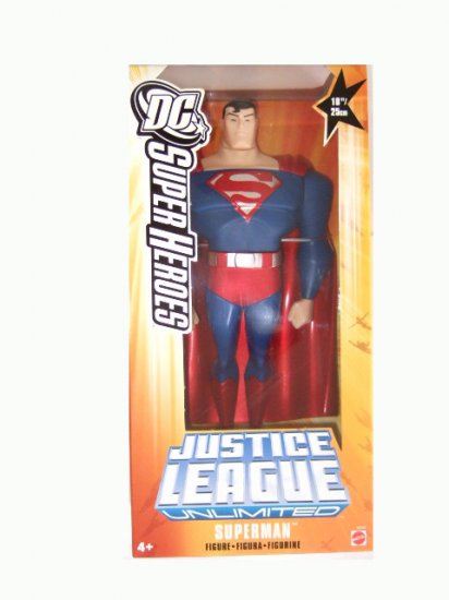 DC SuperHeroes Justice League - 10" Inch Superman(Silver and Red) Action Figure