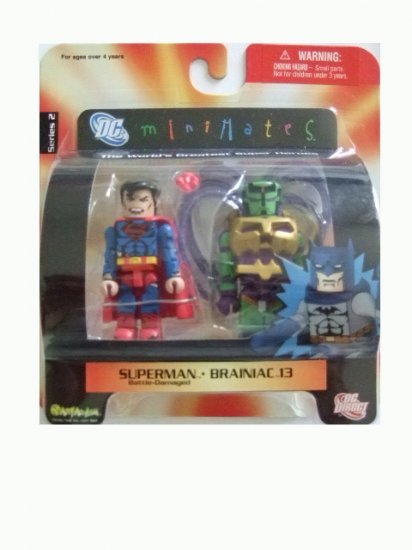 DC Mini Mates Series 2 - Superman and Brainiac 13 Action Figure 2-Pack