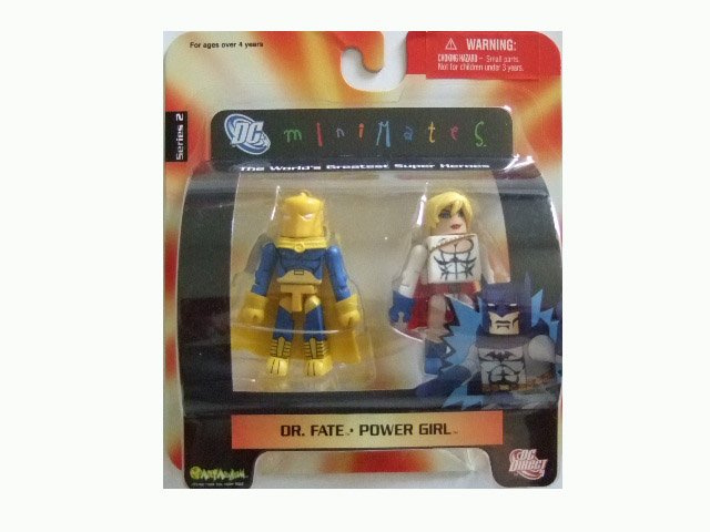 DC Mini Mates Series 2 - Dr Fate and Power Girl Action Figure 2-Pack
