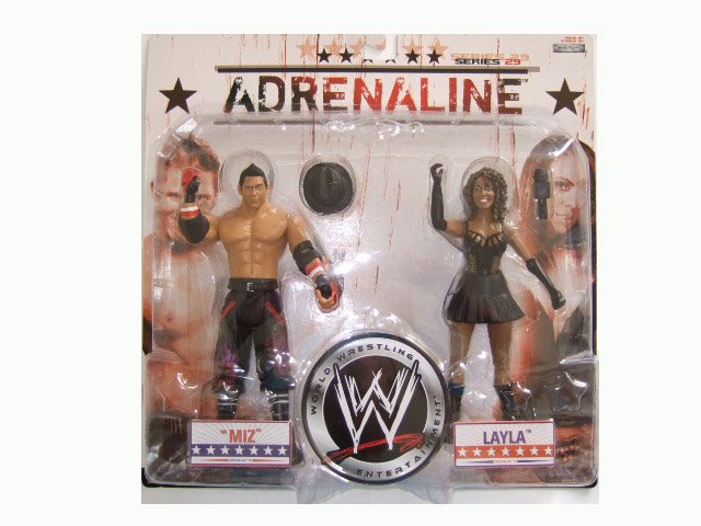 WWE Adrenaline 29 - The Miz & Layla Action Figure 2-Pack