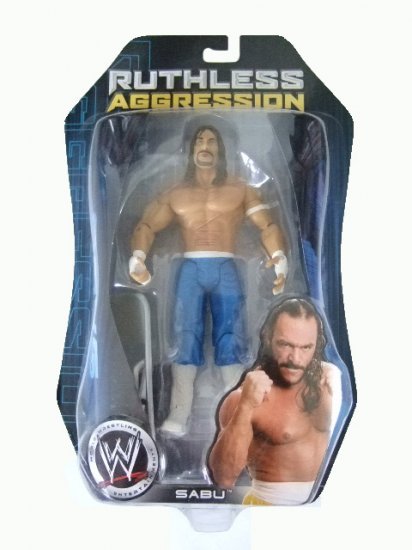 WWE Ruthless Aggression Series 24 - Sabu Blue Pants Variant Action Figure Ring Rage