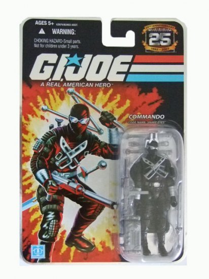 GI Joe 25th Anniversary Wave 7 - Commando Snake Eyes Action Figure