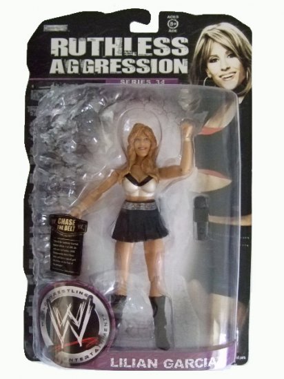 WWE Ruthless Aggression Series 34 - Lillian Garcia Action Figure Ring Rage