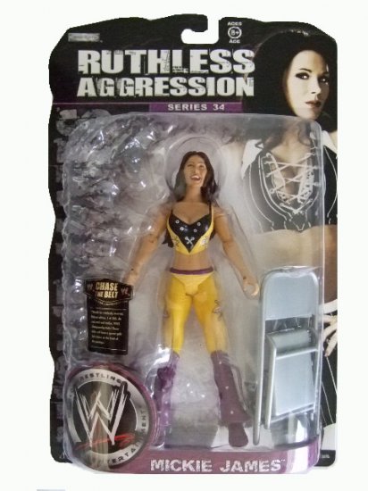 WWE Ruthless Aggression Series 34 - Mickie James Action Figure Ring Rage