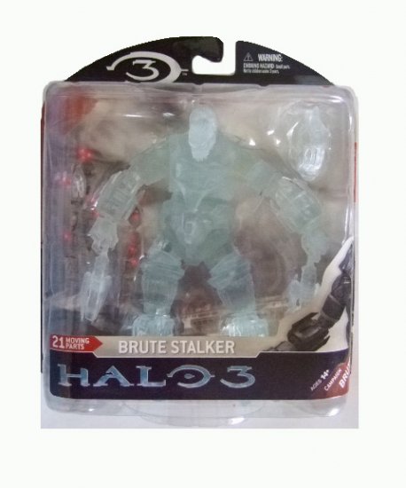 Mcfarlane Halo 3 Series 3 - Brute Stalker Clear Variant Action Figure