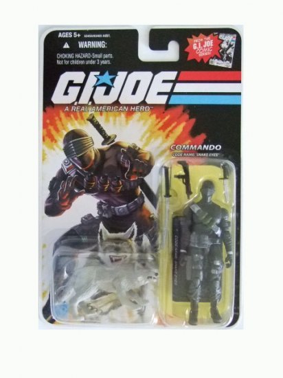 GI Joe 25th Anniversary Reissue - Snake Eyes with Timber Action Figure
