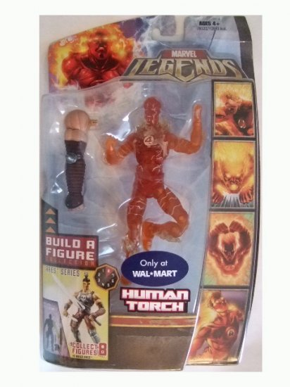 Marvel Legends Series 6 Exclusive - Human Torch Variant Action Figure