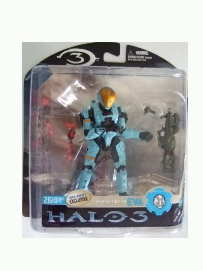 Mcfarlane Halo 3 Series 3 Exclusive - Cyan Spartan Soldier EVA Action Figure