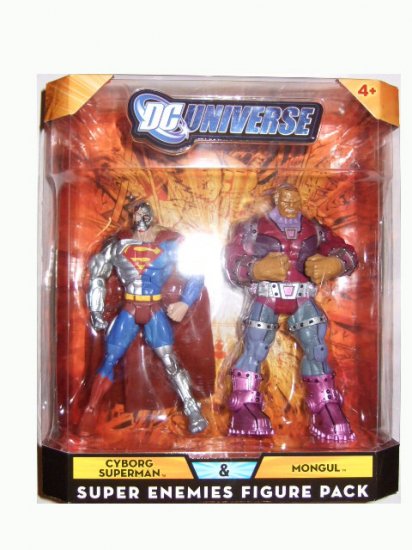 DC Universe Super Enemies - Cyborg Superman and Mongul Action Figure 2-Pack