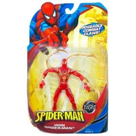 Spider-Man Trilogy Series 3 - Iron Spider-Man (Clear Red Variant) Action Figure