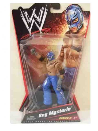 WWE Mattel Basic Series 2 - Rey Mysterio (Dark Blue Costume) Action Figure