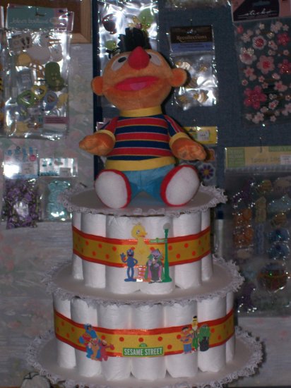 Sesamee Street Diaper Cake