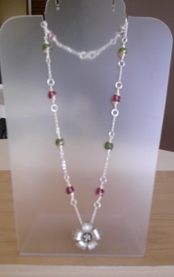 Hill tribe flower necklace