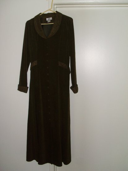 David Warren New York D. W. Studio suede shirt dress