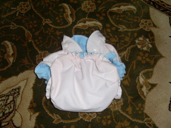 AIO OS All In One One Size cloth diaper pale peach