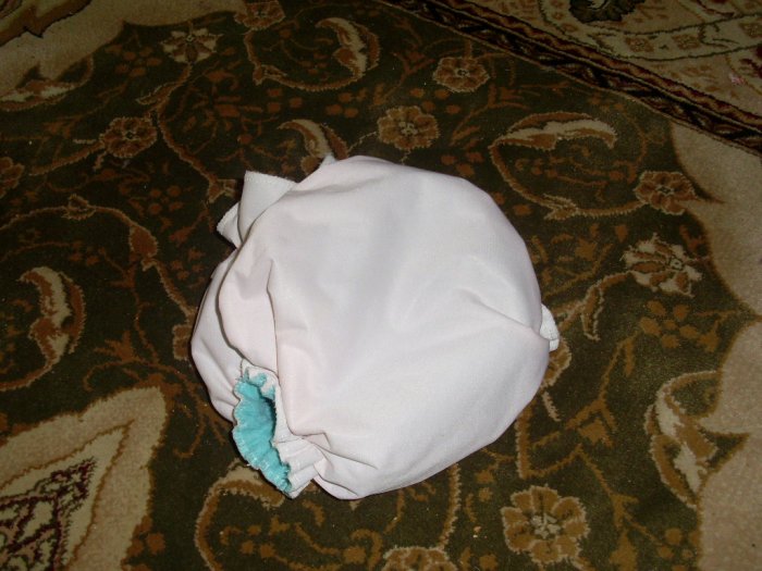 AIO OS All In One One Size cloth diaper pale peach