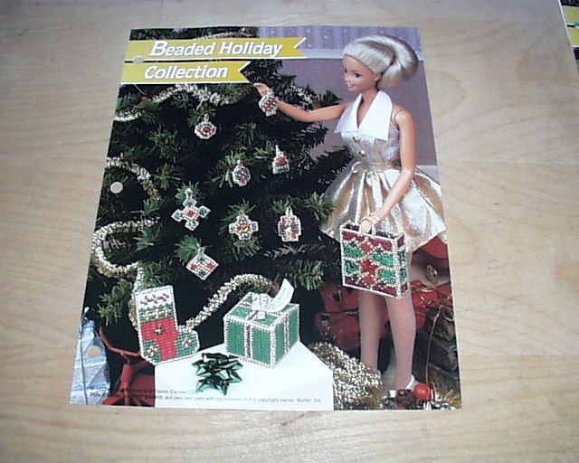 FASHION DOLL BEADED HOLIDAY COLLECTION PLASTIC CANVAS PATTERN