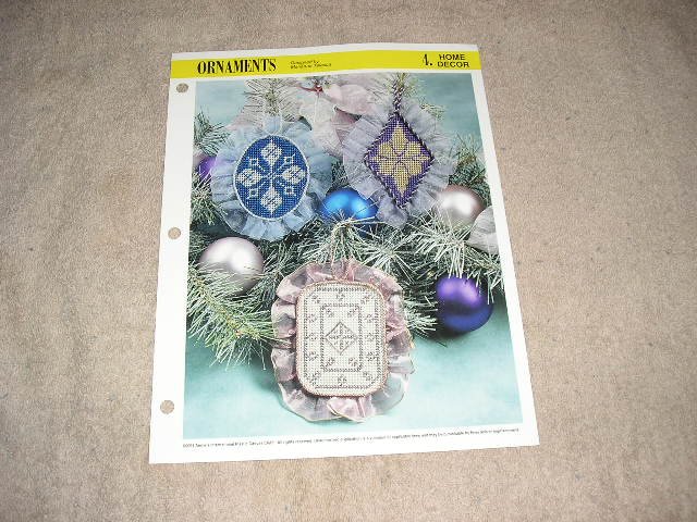 HOME DECOR - Ornaments Plastic Canvas Pattern