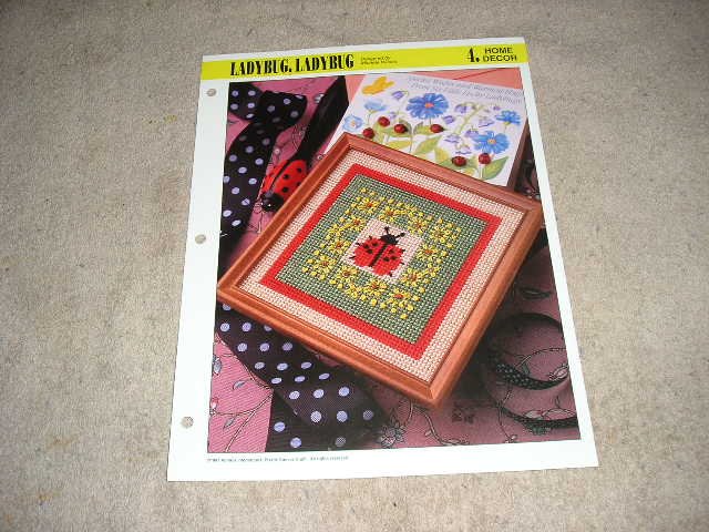 HOME DECOR - Ladybug, Ladybug Plastic Canvas Pattern