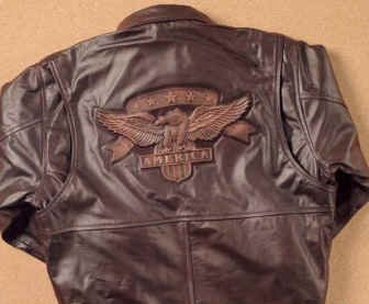 Embossed Leather Jacket