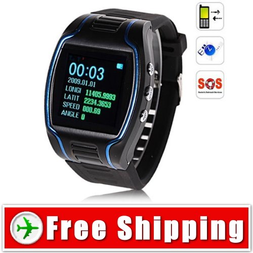 GPS - GSM - GPRS Watch Tracker SOS Function Free Shipping