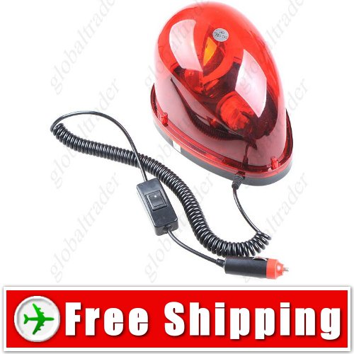 DC 12V Red Car Use Super Rescue Revolving Warning FREE SHIPPING