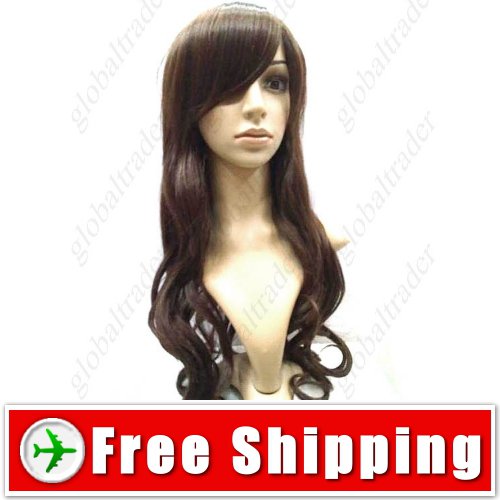 Feminine Hair with Long Wavy Drops Wig Hairpiece FREE SHIPPING