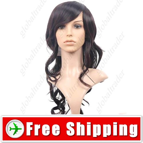 Graceful Long Hair with Tilted Bang Wig Hairpiece FREE SHIPPING