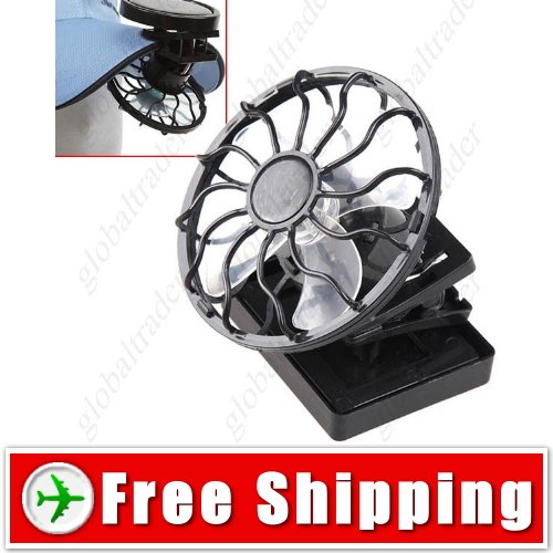 Mini Solar Power Energy Clip-on Cap Hat Cooling Fan FREE SHIPPING