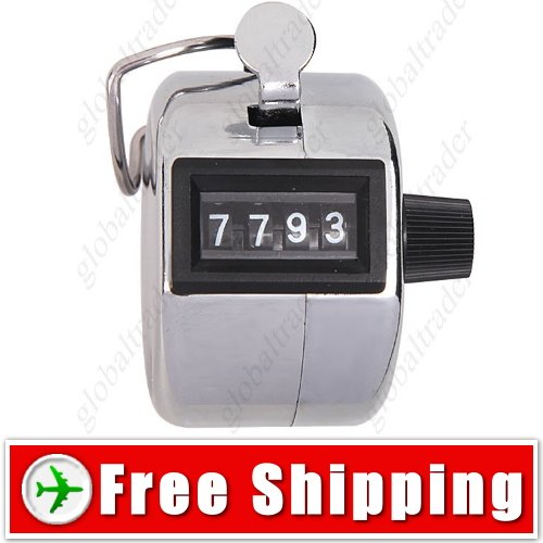 4-digit Hand-operated Counter Clicker FREE SHIPPING