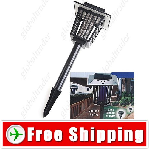 Power Solar Fly Pest Killer Garden Landscape Lamp Light FREE SHIPPING