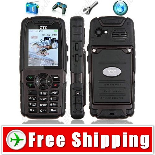 Water-Dust-Shock-Proof 2-Sim Laser lamp Bluetooth Mobile Cell Phone