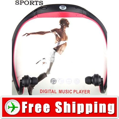 Free Shipping Free Style 2GB Sports MP3 Player Headset Handsfree