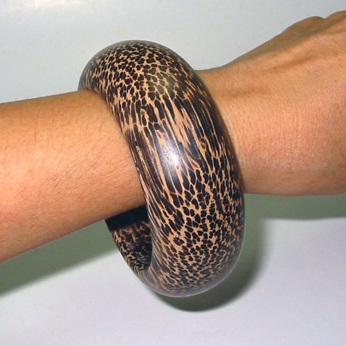 Big & Bold Wooden Bangle beautiful grain wood handmade