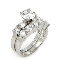 2.5ct Cubic Zirconia Wedding Set