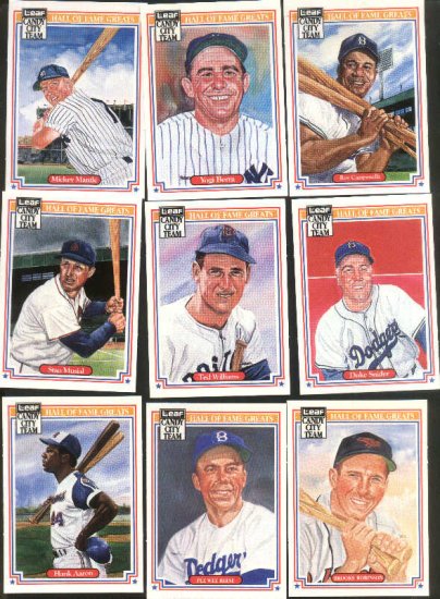 1987 Leaf Candy City complete 18 card set