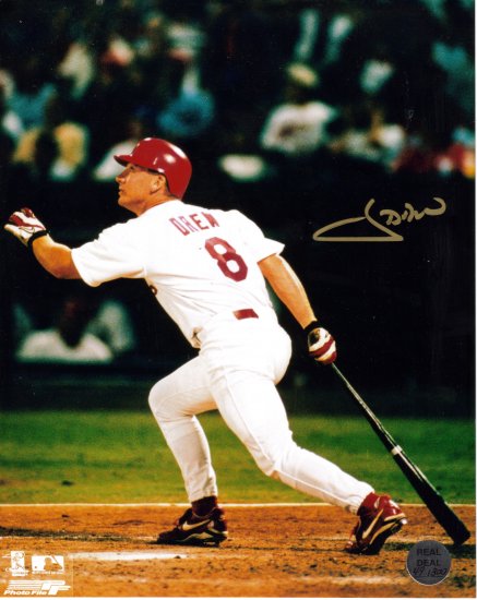 J.D Drew Autographed 8X10 Photo