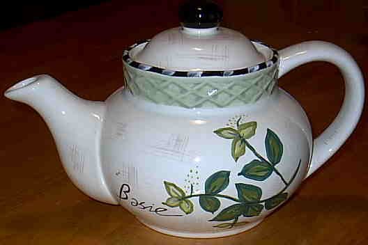 Herb Garden Tea Pot