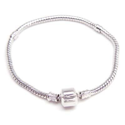 Silver Plated Charm Base Bracelet Fits Pandora Troll Biagi Charms & Beads