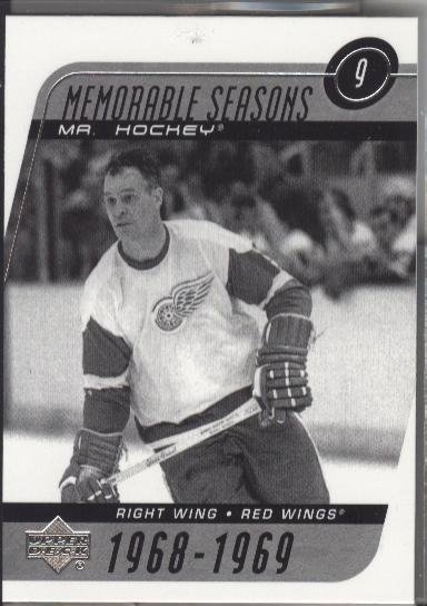Gordie Howe UD Memorable Seasons NR