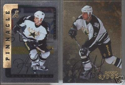 Darryl Sydor '99 BAP GOLD Autograph Card + 98 BAP Aut