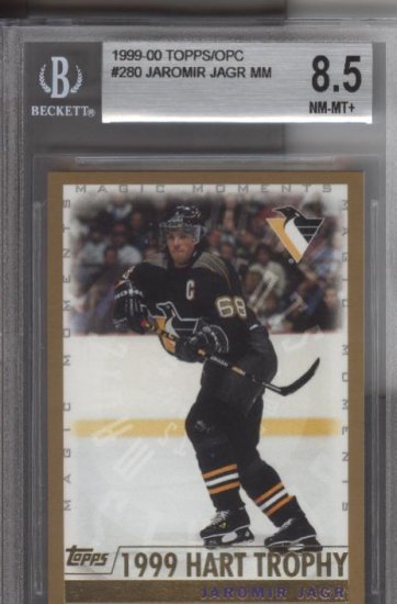 Jaromir Jagr Topps Hart Trophy card BGS 8.5 NM-MT+