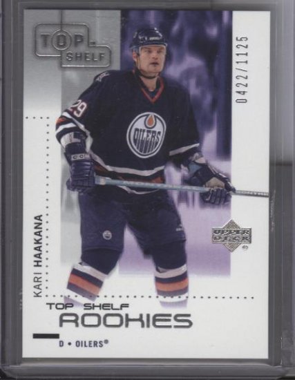 Kari Haakana UD TopShelf ROOKIE