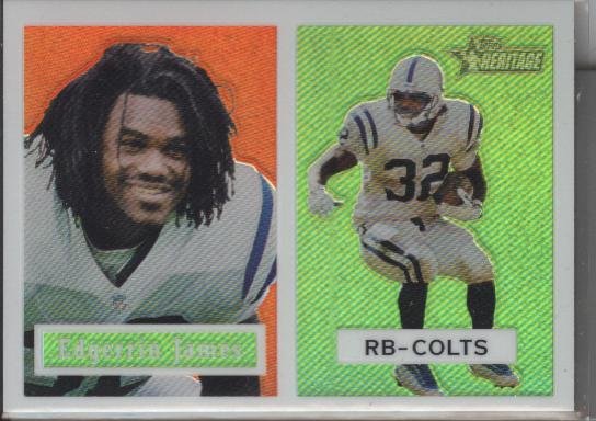 Edgerrin James Topps Heritage 'Refractor' 2002