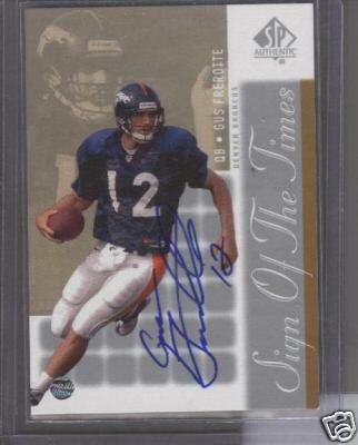 Gus Frerotte '00 UD SP Sign of the Times Autograph