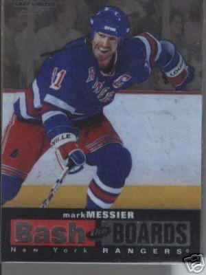 Mark Messier '97 Leaf Ltd. BASH THE BOARDS #d Card