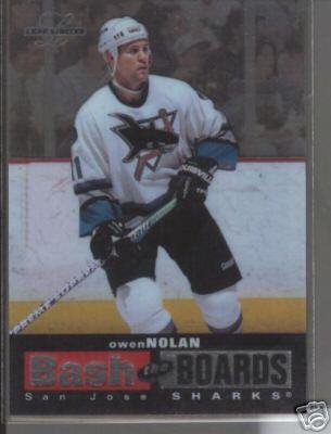 Owen Nolan '97 Leaf Ltd. BASH THE BOARDS #d Card