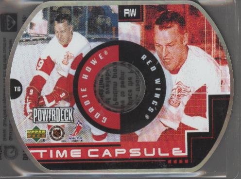 Gordie Howe 99-00 UD PowerDeck Time Capsule Disk