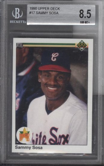 Sammy Sosa UD Rookie B.G.S. 8.5