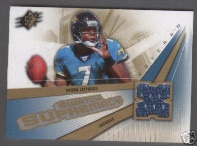 Byron Leftwich '06 SPx Swatch Supremacy Jersey Card